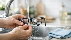 Brille reinigen ohne Schlieren: der Wasser-und-Spülmittel-Trick, der wirklich funktioniert